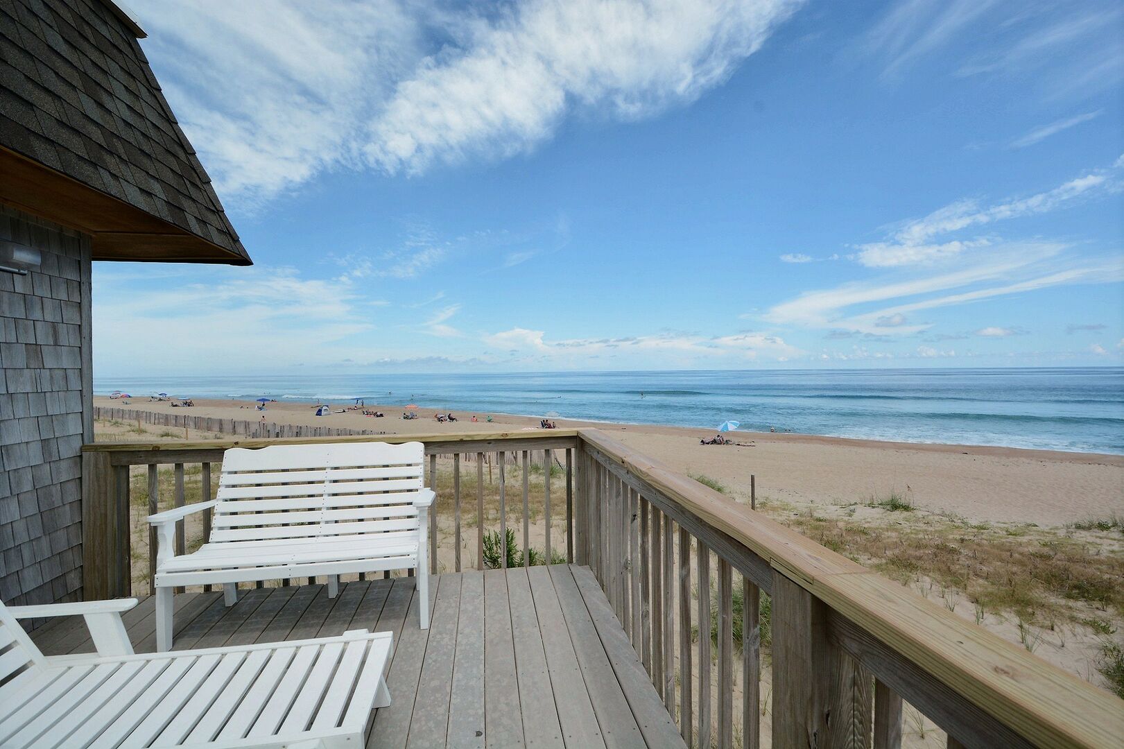 Views form the patio of one of our Hatteras summer rentals