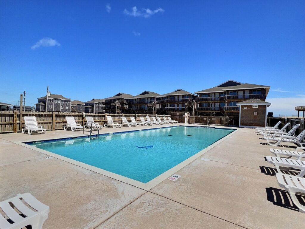 A view of a pool in Cape Hatteras