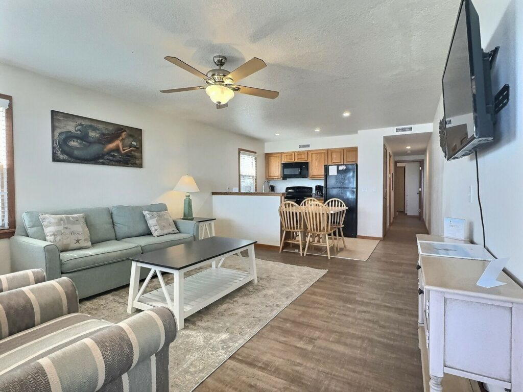 Living room in one of our Cape Hatteras suites