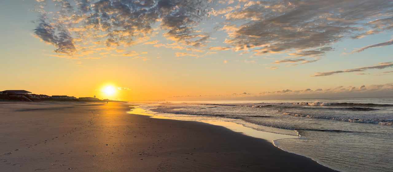 A view of the sunrise in Cape Hatteras